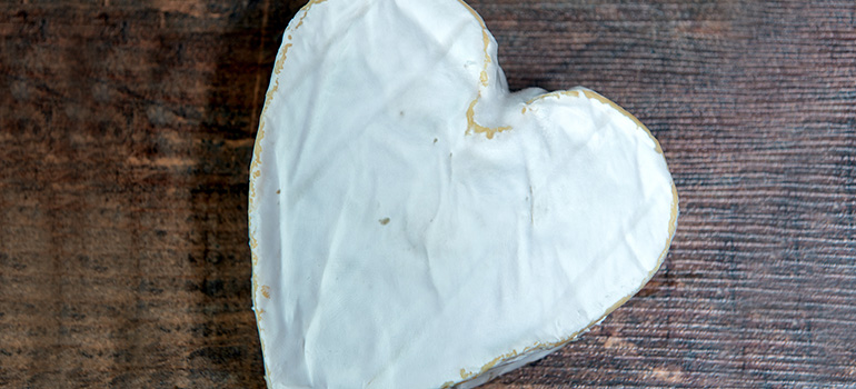 Heart shaped cheese